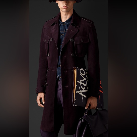 Burberry Prorsum nubuck leather trench - Picture 3 of 10